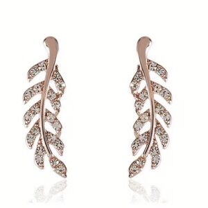 Elegant Gold Leaf Earrings